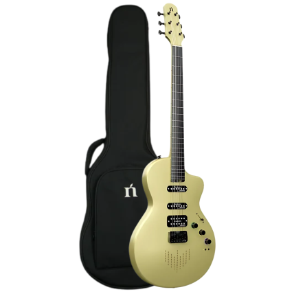 Guitarra Natasha Nébula Smart App Glaze Gold