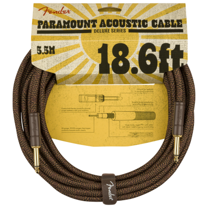 Cabo Fender Paramount 18.6' Acoustic Instrument Cable 0990918007 Brown