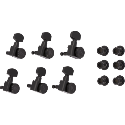 Tarraxa Fender Strato/Tele Com Trava Locking Black 0990818400