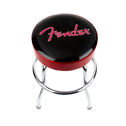 Banco Fender Barstool Sparkle Black/Red 24'' 9192022004
