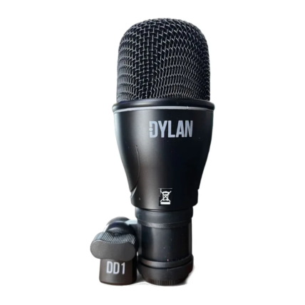 Microfone Dylan DD1 Cartioide Dinâmico Para Bumbo Com Cachimbo Acoplado