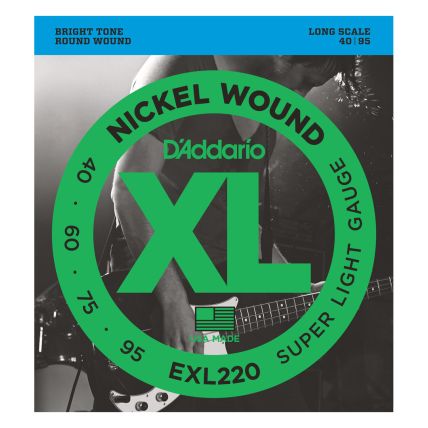Encordoamento D' Addario EXL220 Baixo 4 Cordas .040